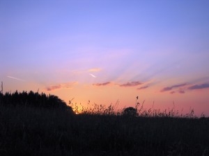 zpad slunka nad Ostaovem